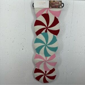 Isaac Mizrahi Holiday Peppermint Candy Table Runner 13 x 48” New